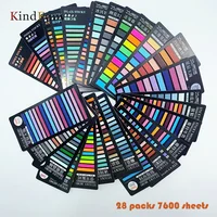 KindFuny 28 Packs 7600 Sticky Note Self-Adhesive Bookmarker Annotation Reading Book Clear Tab Cute Stationery 2