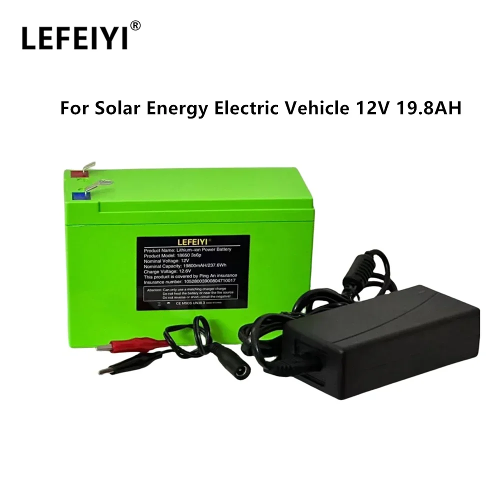 

Brand New Sprayer 12V 19.8Ah 3S6P Built-In High Current 30A BMS 18650 Lithium Battery Pack for Electric Vehicle
