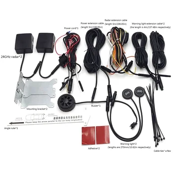 24Ghz Millimeter Wave Radar BSD Blind Spot Detection System Safety Driving Monitoring Assistant 20M Change Lane Safer 1