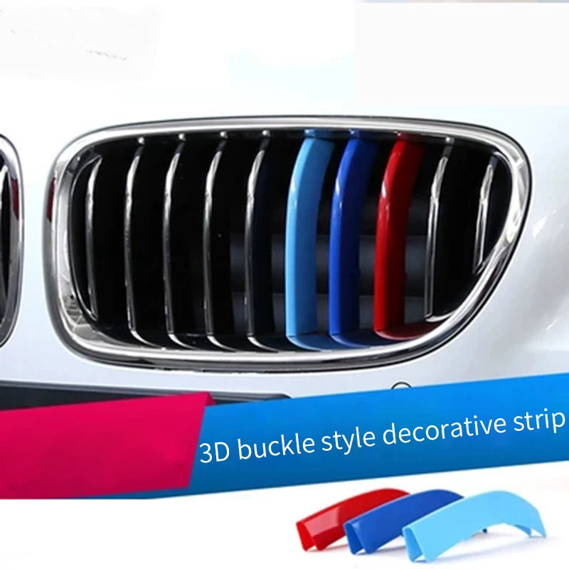 Grille sticker 3pcs/lot Car Grille Network Decor Trims Grill Sticker For BMW E46 F30 E90 3 Series Car Style BMW Grille Sticker Accessories