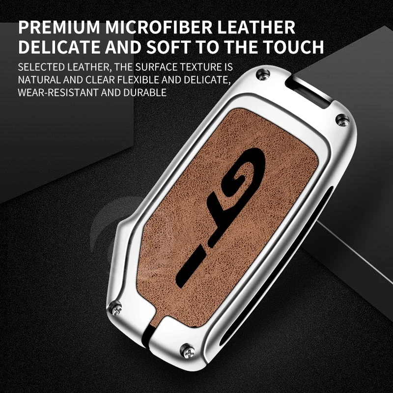 Car Key Case Cover for Kia GT Smart Pao Ace Kaiku E Pao K5 New Standard Protector Keychain with Metal Buckle Keyless Accessories key case,key case cover
