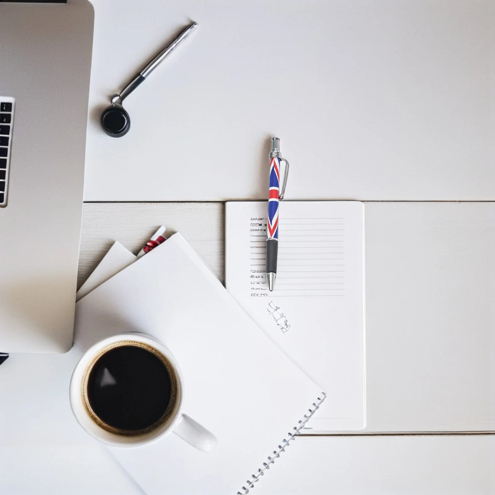 20Pcs British Flag Ballpoint Pen Smooth Writing Instrument Comfortable Grip Office School Writing Signing Tool Uk Pattern