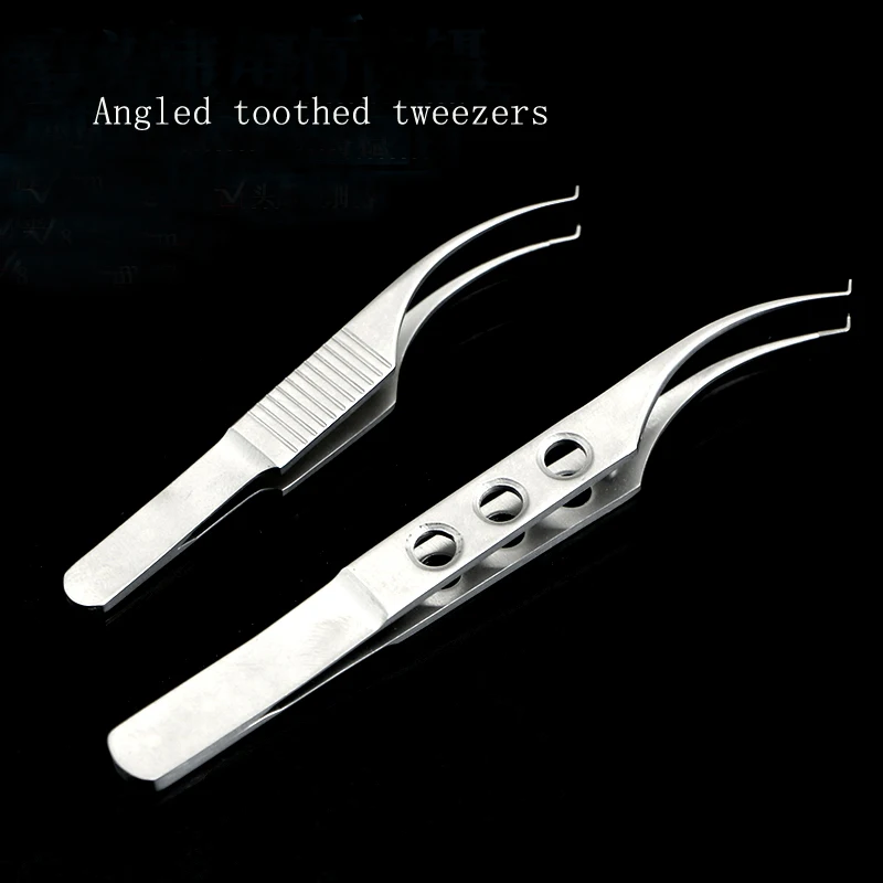 Double Fold Eyelid Tools Stainless Steel Tweezers Beauty