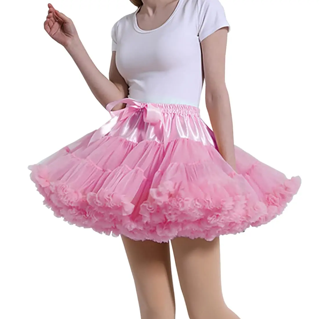 Women's Petticoat Skirt Adult Puffy Tutu Skirt Layered Ballet Tulle
