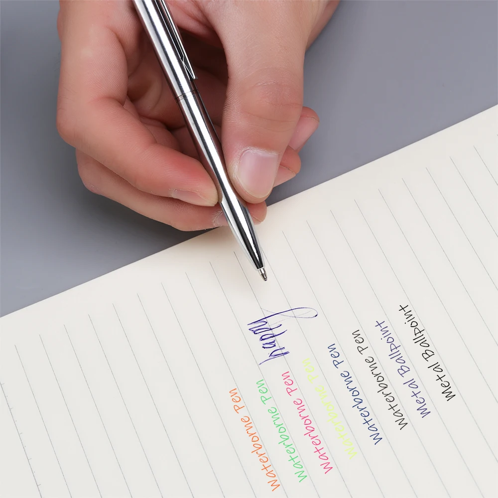 Compact Multicolor Rotating Pocket Pen - Portable Mini Ballpoint for School and Office Use