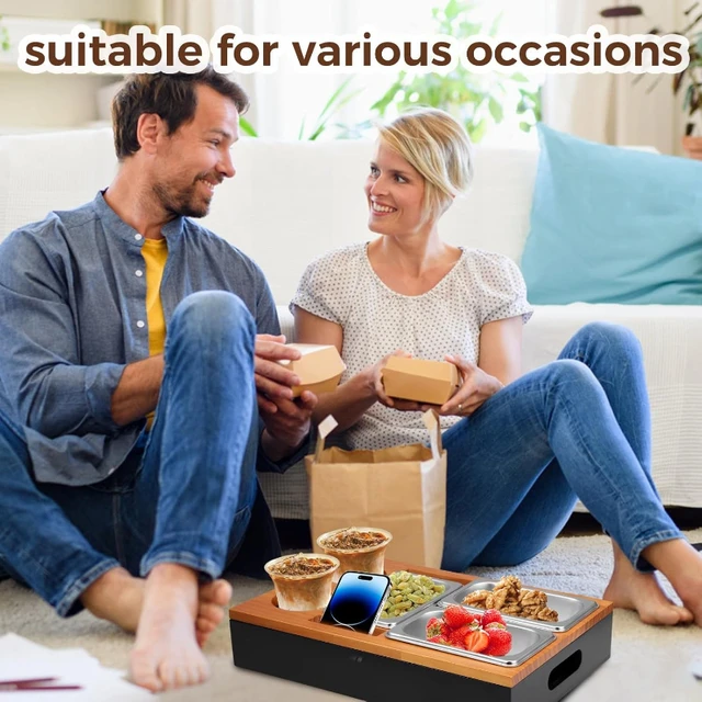 Sofa Wooden Snack Tray 5