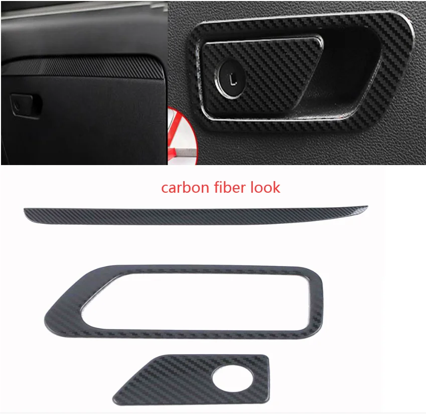 For Ford Explorer 2020 -2022  Accessories The Copilot Glove Storage Box ABS Handle Cover Trim