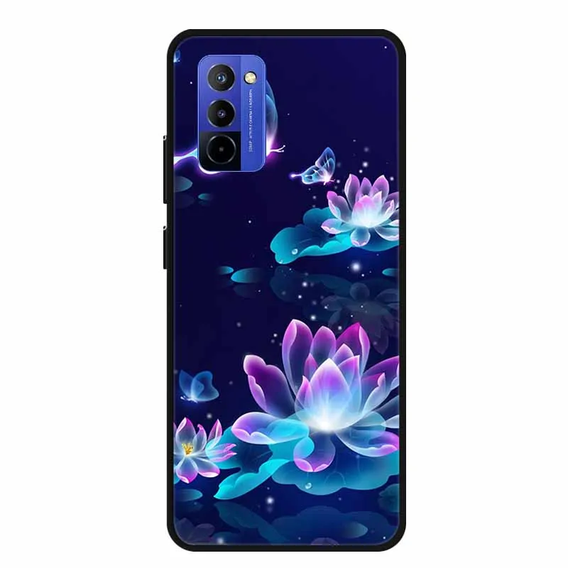 Shockproof Black Silicone Phone Case with Bumper Protection - Soft Back Cover 6.75