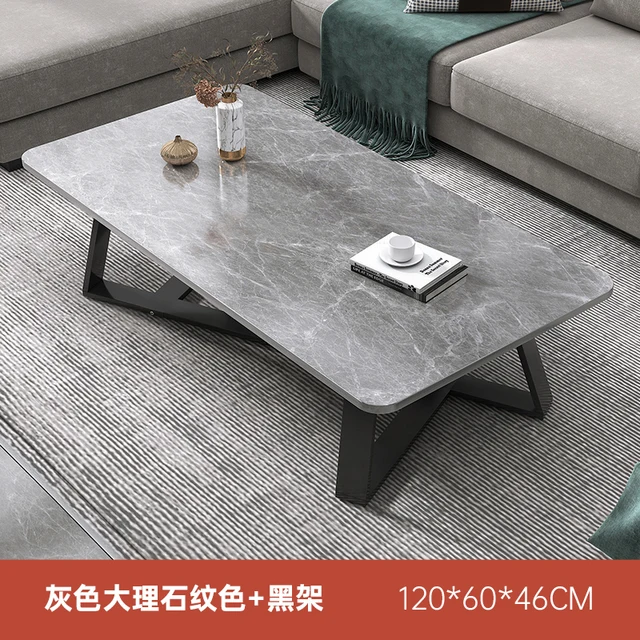 Luxury Coffee Tables Living Room Modern Design Marble Top Minimalist Low Dinning Table Nordic Mesa Auxiliar Bedroom Furniture 120cm