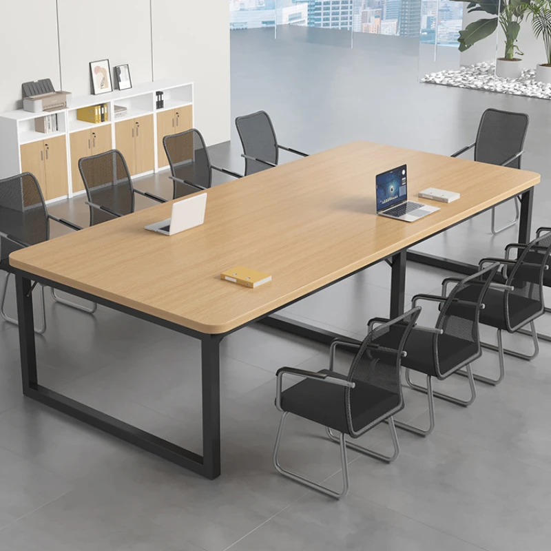 Square Wooden Conference Tables Laptop Study Simple Coffee Office Desk Modern Standing Tavolo Riunioni Office Furniture CM50HY coffee modern conference table wooden large simple luxury office desk computer square escritorio oficina office furniture cm50hy