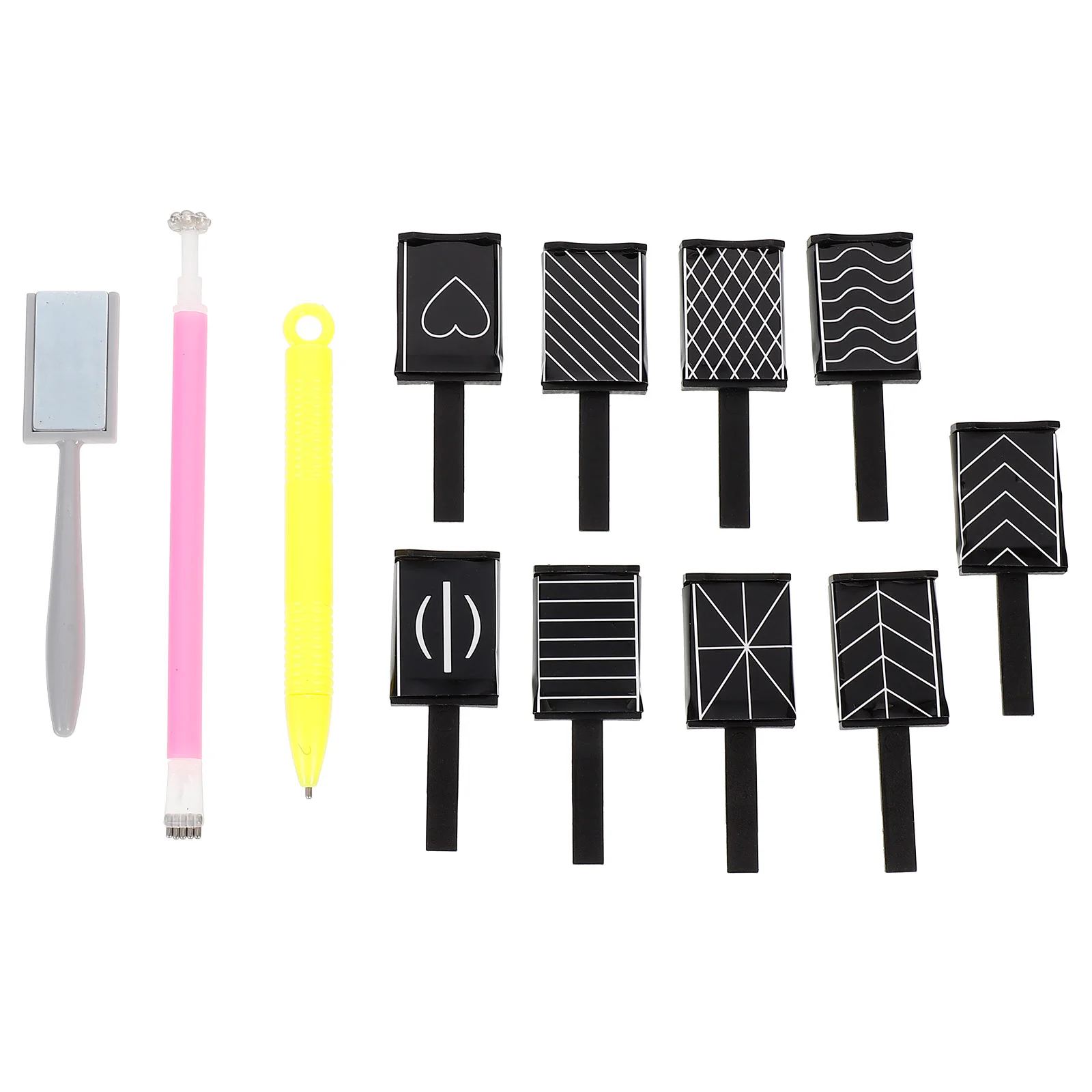 

Set/12pcs Nail Art Magnet Tool Cat Eye Magnet Nail Polish Special Magnet Can Be Used To Polish The Nails with UV Gel