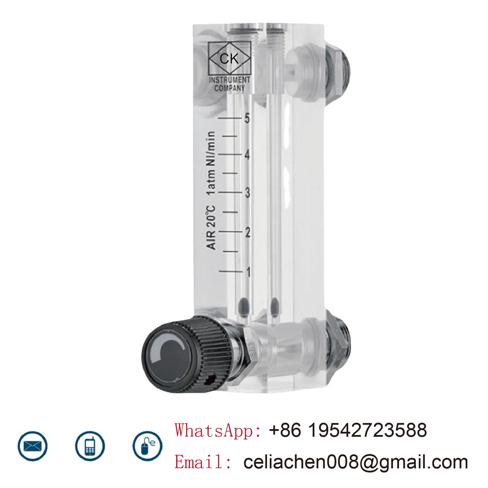 LZM-6T plexiglass float flow meter panel mount low flow gas rotameter industrial acrylic air variable area meter water flow meter digital turbine flow meter turbine flow meter