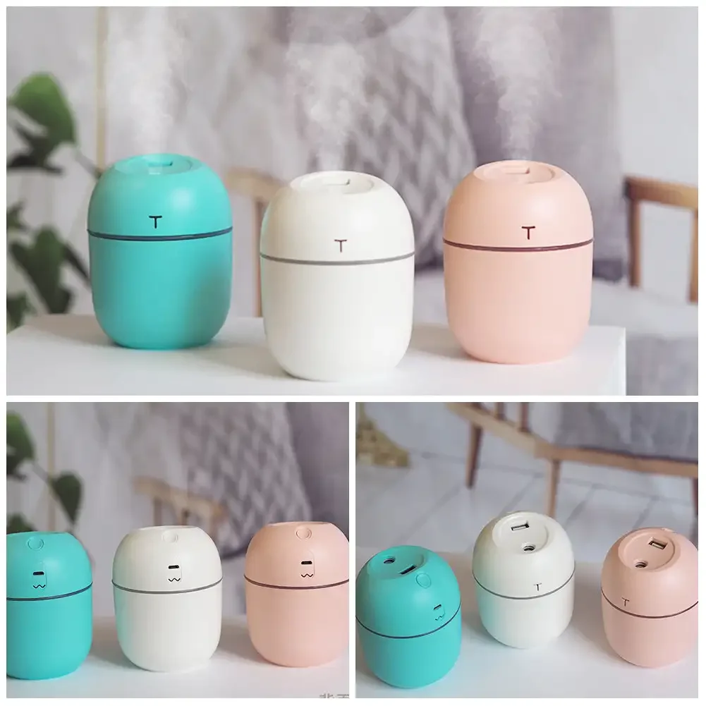 220ML Mini Air Humidifier Night Light USB Plug-in Cool Mist Sprayer Car Bedroom Office Home