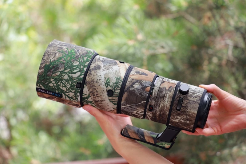 ROLANPRO Wasserdichter Objektivmantel für FUJI FUJIRON GF 500 mm F5.6R LM OIS WR Objektivschutzhülle GF500 Guns Sleeve Camouflage Cover – Detail 1