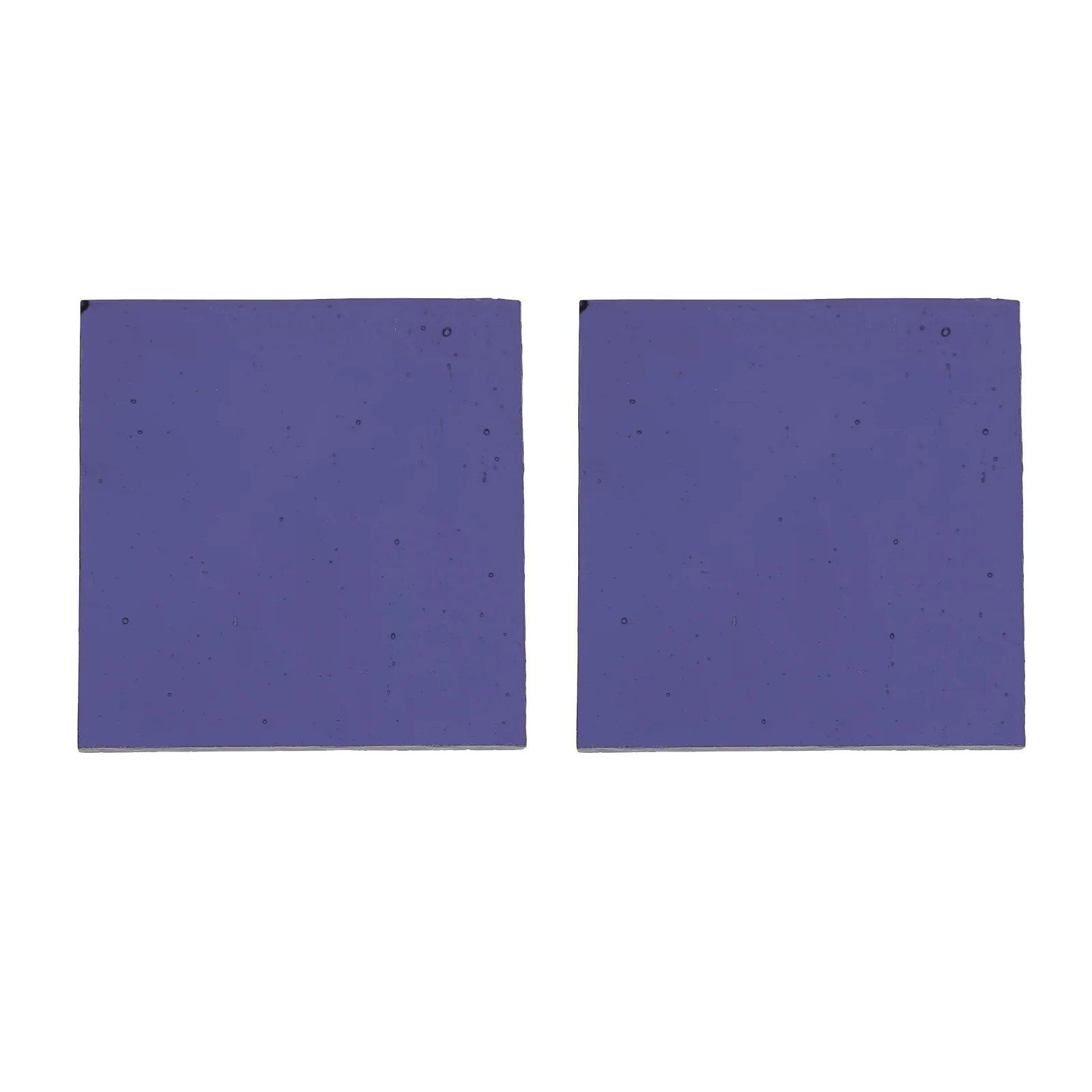 

2 Pcs Blue Glass Chemistry Experiment Device Labs Supply Plate Square Cobalt Tool