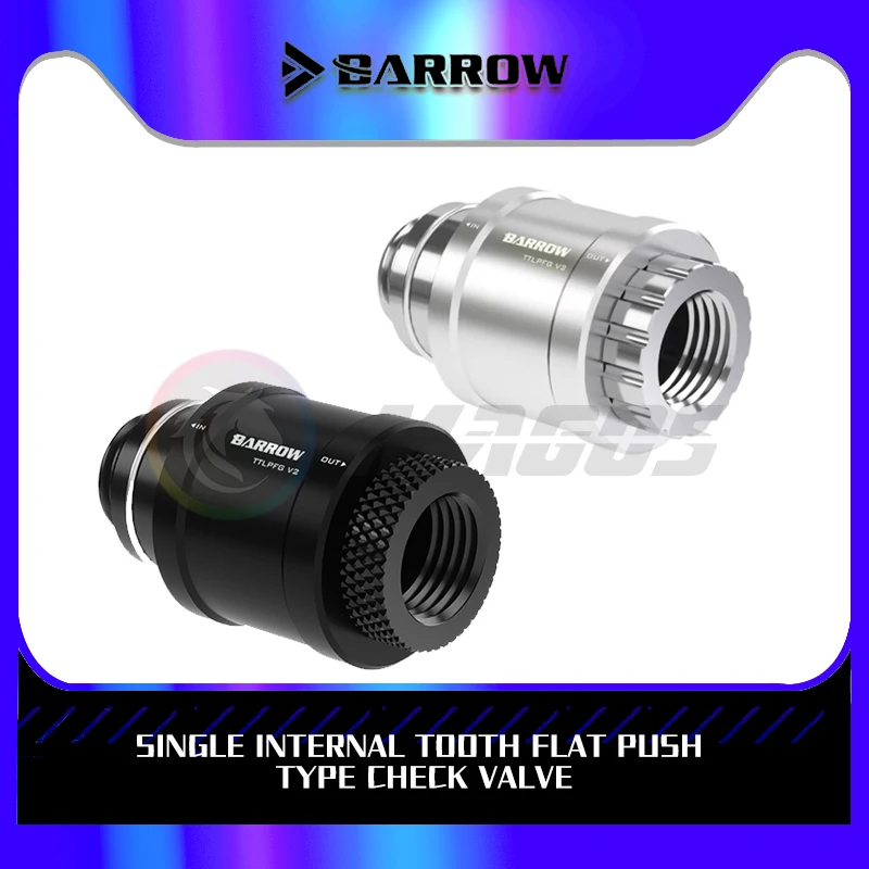 Barrow Mini Válvula de Paragem de Água g1 Rosca M-f Flat Mão tipo Push Interruptor de Metal Sistema de Refrigeração Montagem Ttlpfg v2