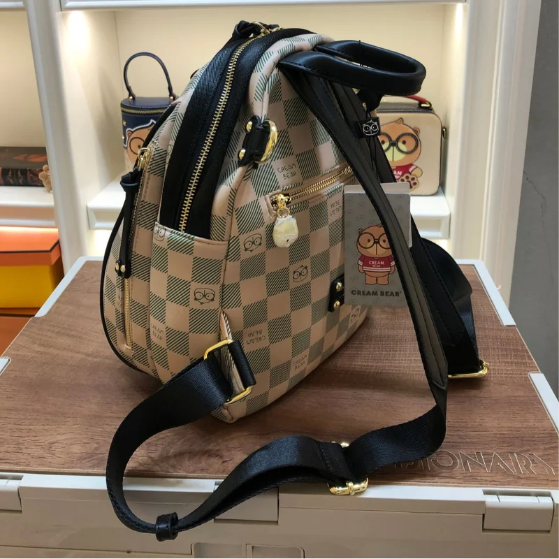 Casual Backpacks Bear Design Single Shoulder Double Shoulder Backpack Cartoon Cute Ladies Package Bag Women Trend 2024 Knapsack