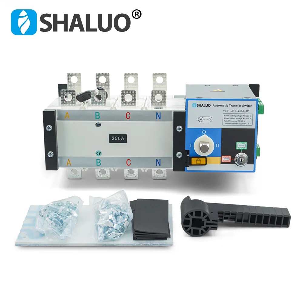 thumbnail image 2 of 100A 220V 4P Dual Power Automatic Transfer Switch - Generator Changeover Switch Rail Mounted 2 of 13