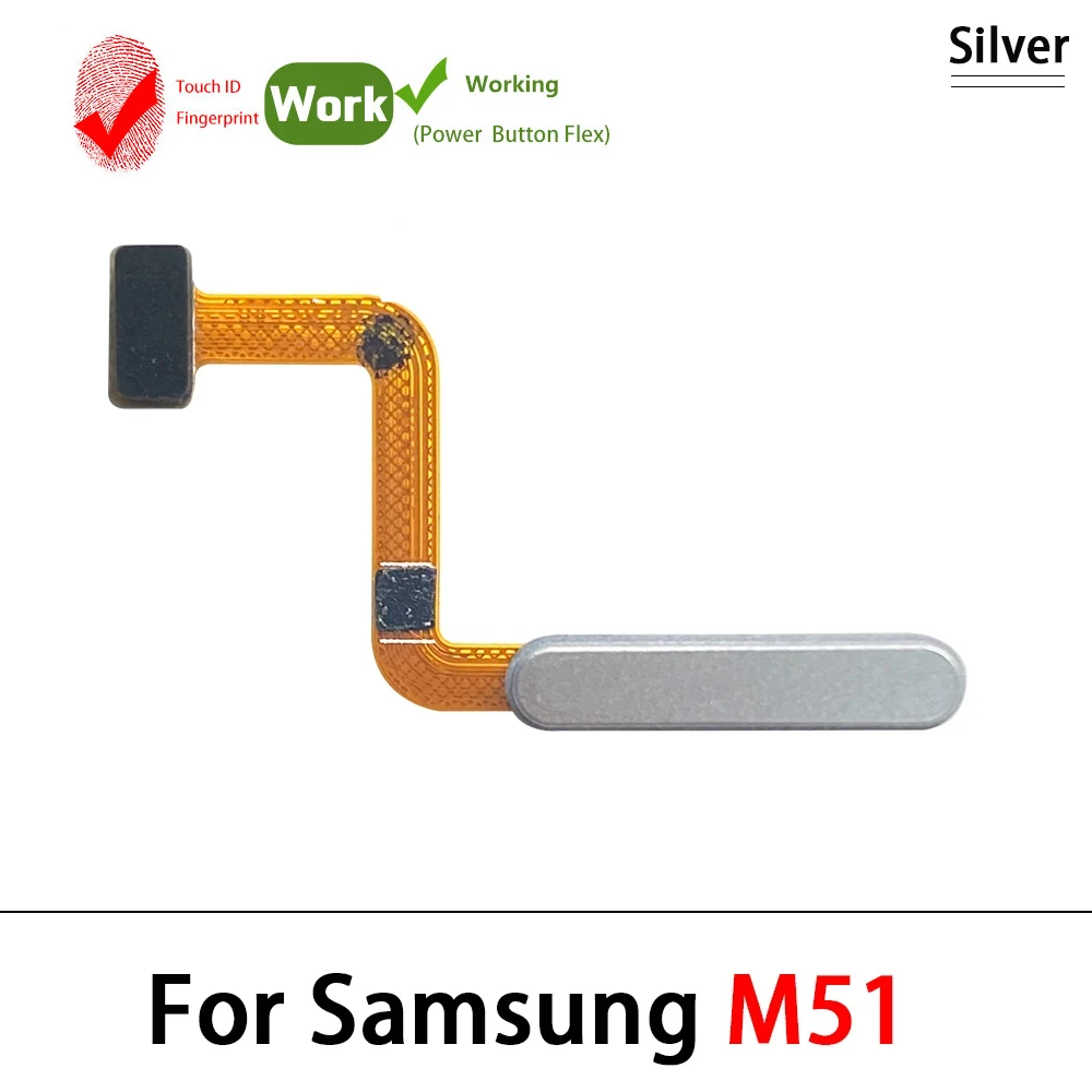 Home Button Flex Cable For Samsung M31 M31S M51 M62 M14