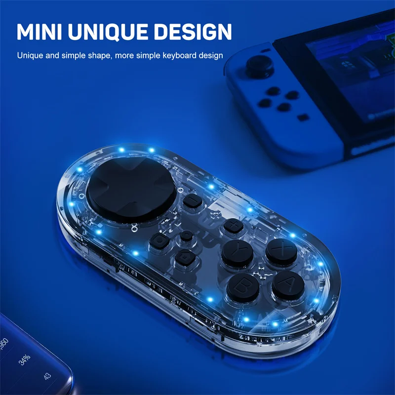 LinYuvo KS54 Joystick For Switch Pro Wireless Gamepad Metal Rocker Crystal Key Joypad for Switch OLED Handle Game Controller