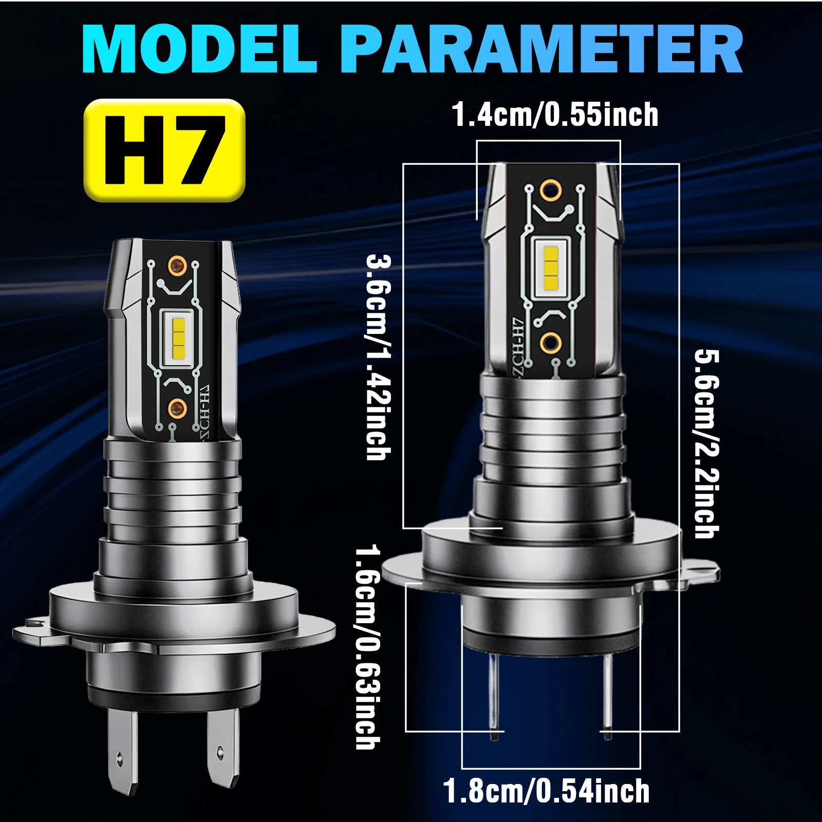 H7 LED 헤드라이트 전구 5570 CSP 헤드램프 터보 팬 헤드 라이트 무선 1:1 미니 램프 터보 팬 다이오드 라이트 안개등 STG PTF