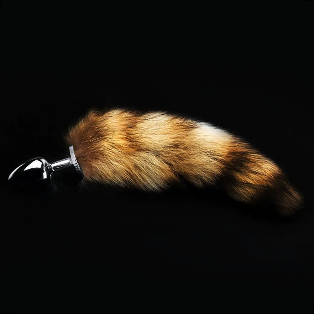 wild Fox Tail Metal Furry Doggy Anal Plug Sexy Toys Butt Plug BDSM Flirt g-spot Anus Plug For Women fetish cat Tail Adult Toy