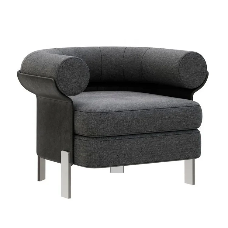 nordic luxury soft cushion coffee shop home furniture living room velvet fabric leisure chair