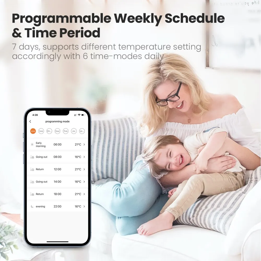 Tuya Zigbee 스마트 TRV 온도조절기 액추에이터 라디에이터 밸브, 프로그래밍 가능한 온도 컨트롤러, 알렉사 구글 홈 음성 제어