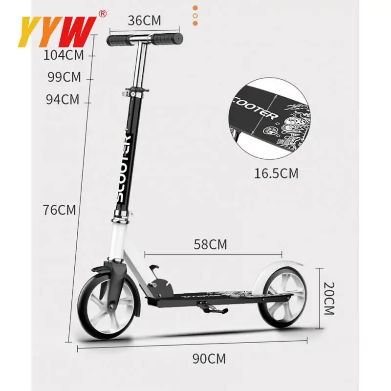 Trottinette Pliable Adulte/enfant Cityroller - Roues 200mm, Frein à Main, Occasion