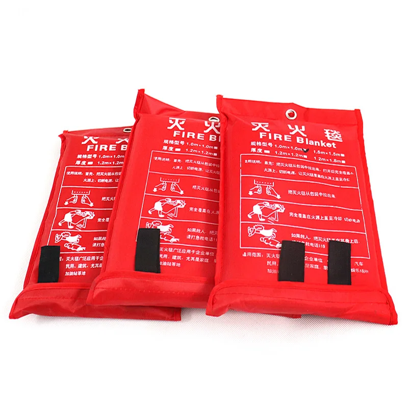 VITCOCO 1.2*1.2M Fire Fighting Blanket Fiber Escape Blanket Necessary Fire for Kitchen Compartment Heat Resistant Flame