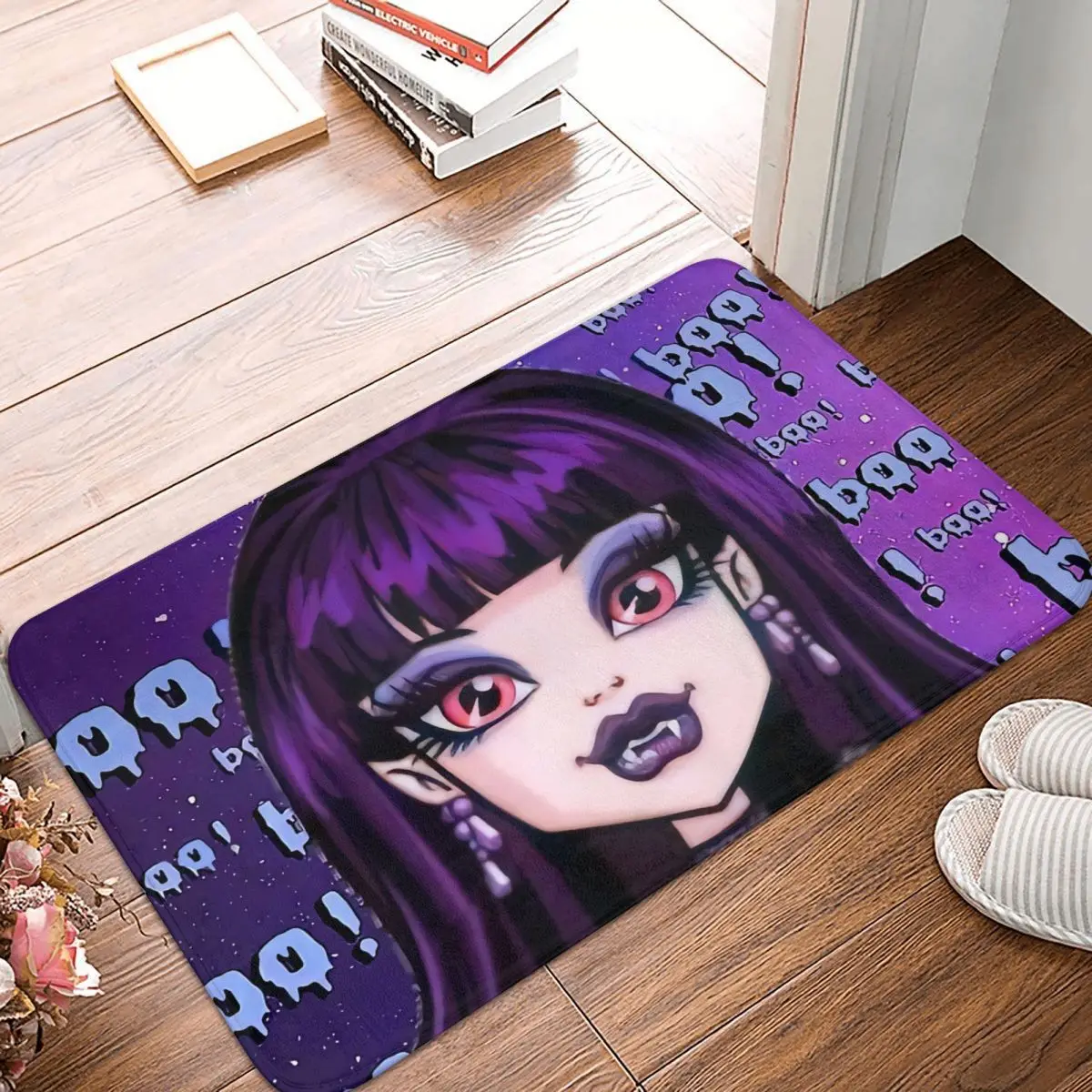 Monster High Doll Bath Tappeto Antiscivolo Draculaura Viola Camera Da Letto Mat Benvenuto Zerbino Home Decor Tappeto