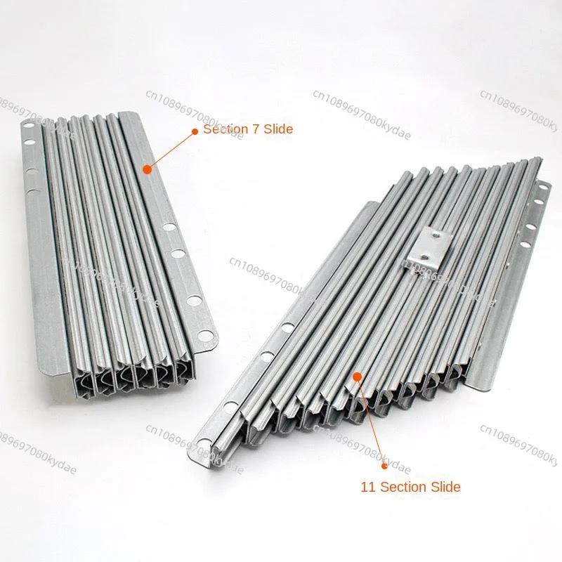 보이지 않는 식탁 텔레스코픽 가이드 레일, 알루미늄 합금 다기능 접이식 확장 푸시 풀 레일, 1.8 m, 2.5m