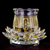 Buddhist Temple Ornament Crystal Lotus Seat Colorful Lotus Great Compassion Mantra Holy Water Cup Crystal Cup Bowl Buddhism Item 3