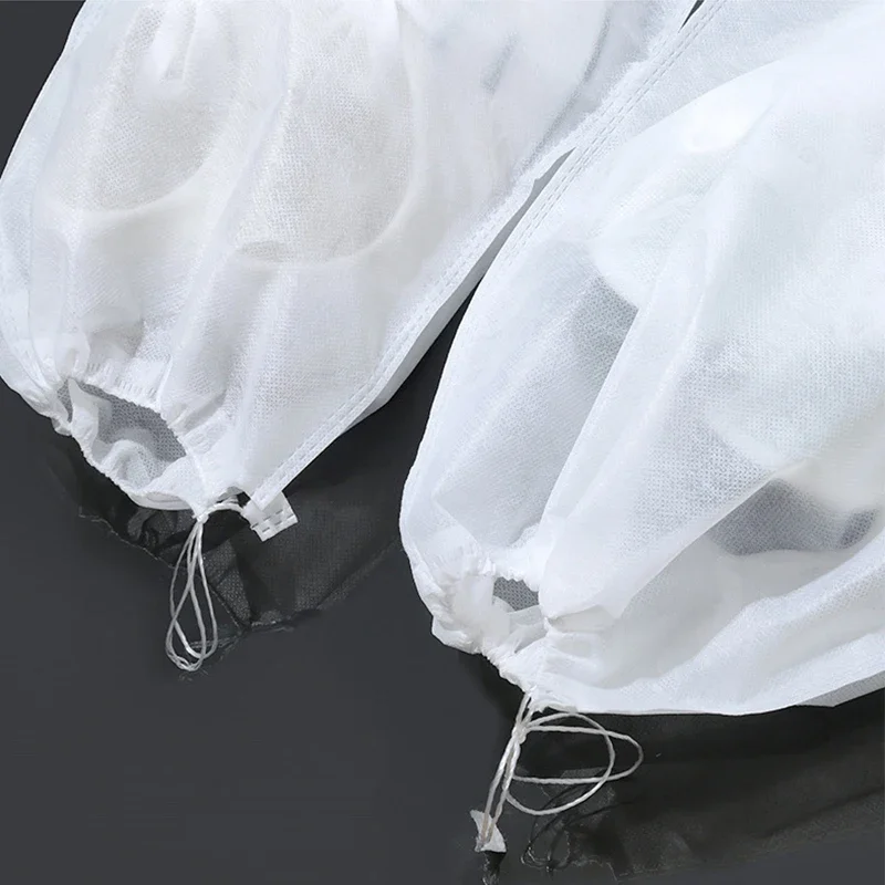 10PCS Portable Shoe Dust Covers Non-Woven Fabric Drawstring Travel Storage Bag Clear Dustproof Pouch For Drying Shoes Protector