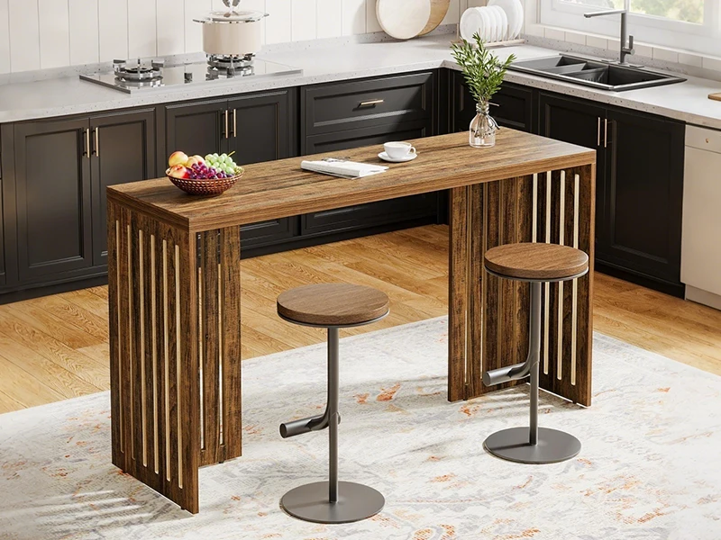 wooden bar table