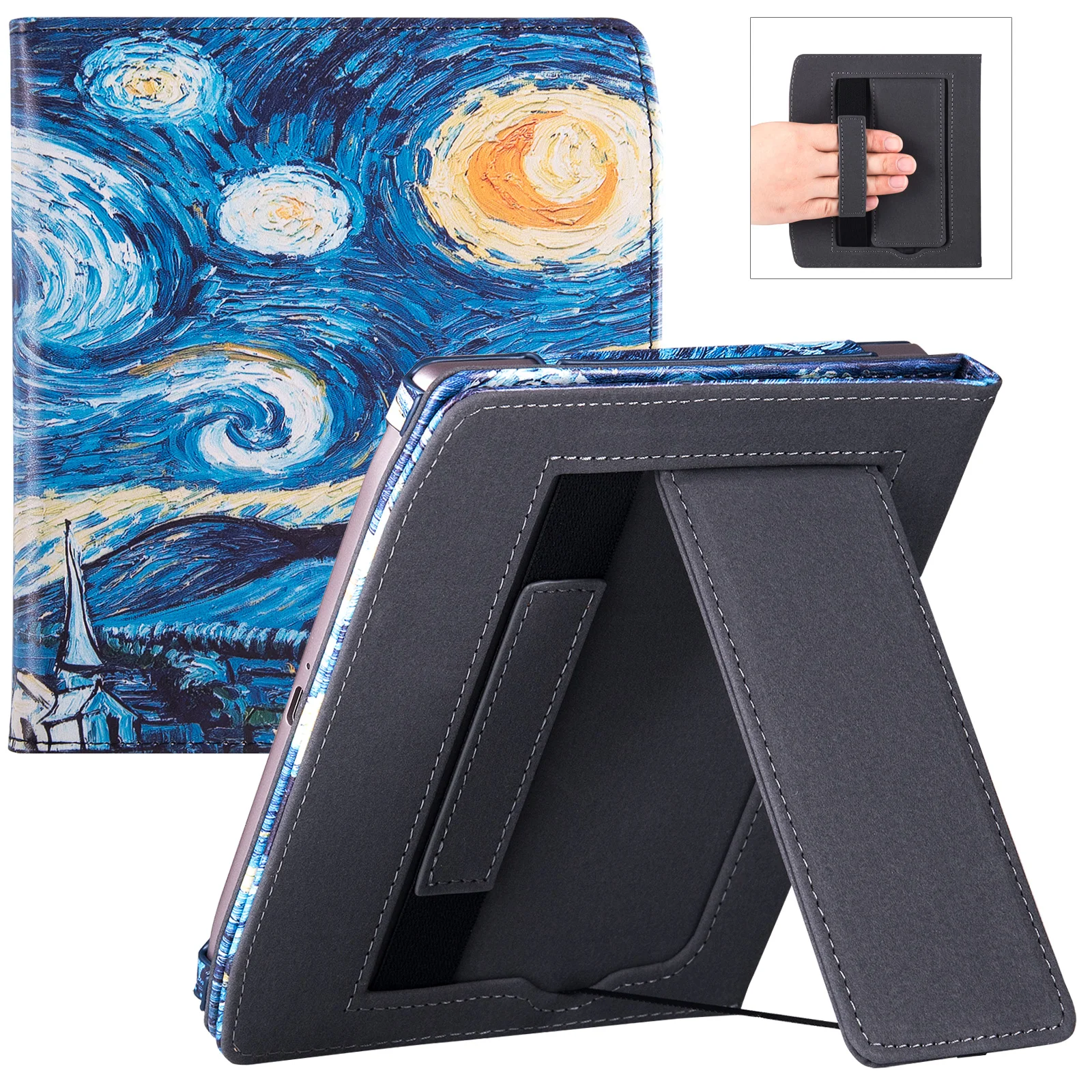 Funda De Piel Para PocketBook 700 Era Y Color - Soporte Automático Y Protección Premium