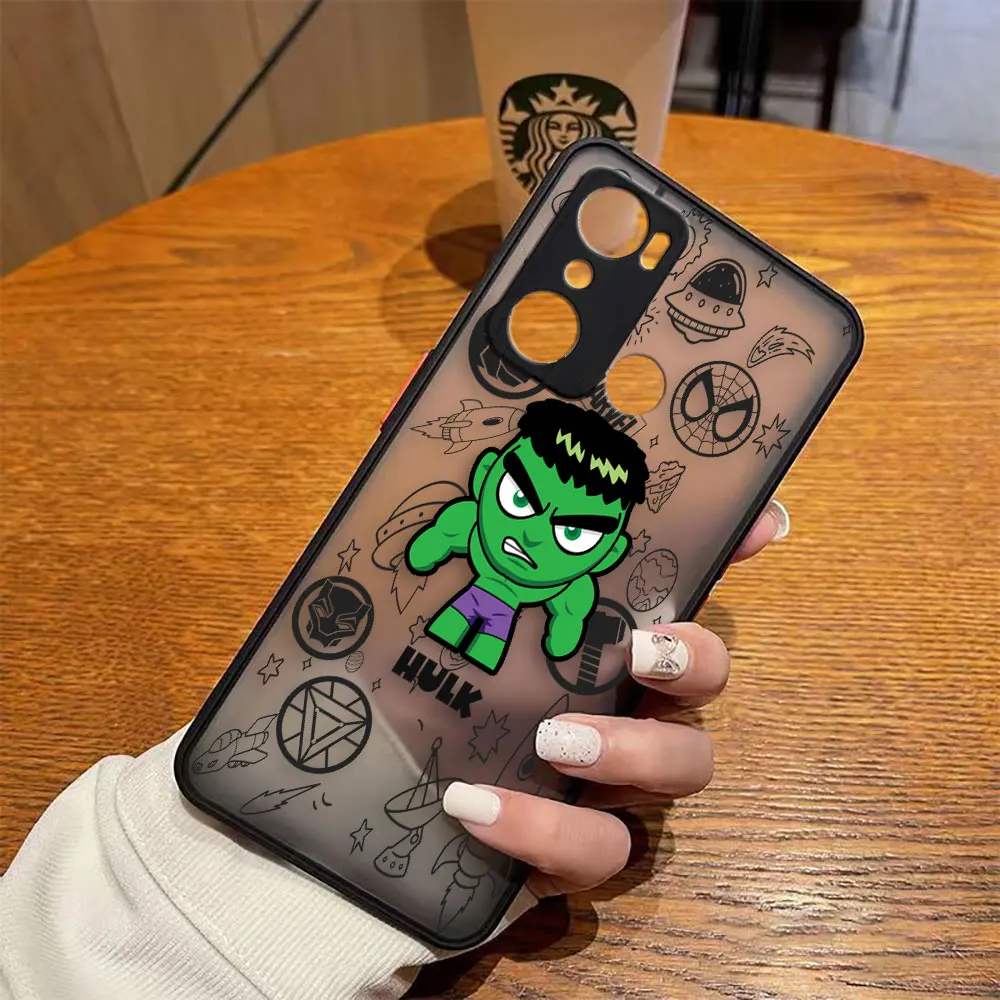 Funda mate para infinix HOT 20I 12 12I 11 11S 10 10I 10S PLAY 9 8 Pro POVA 3 CAMON 15 17P Funda Marvel Avengers Heroes Space