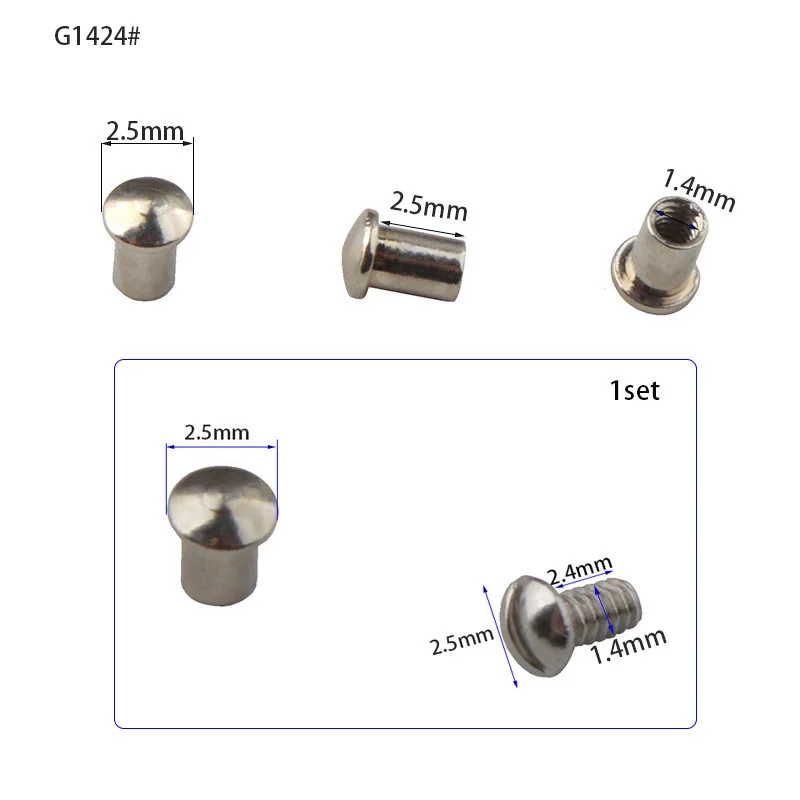 Screws for drilled glasses D1.2 x Ø2.5 x L11 mm - Lansa OpticWare