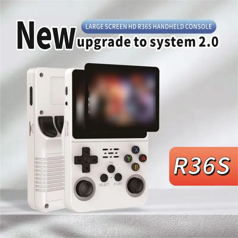 

Новинка, портативное зарядное устройство для игр R36S, портативная Классическая портативная игровая консоль в стиле ретро, мягкая игровая консоль 3,2 дюйма с цветным экраном, 10000 + игровая консоль