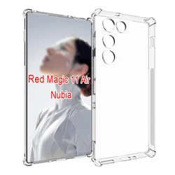 Shockproof Air Cushion Clear Silicone TPU Back Cover Case - Red Magic 11 Air (Airbag Clear Case)