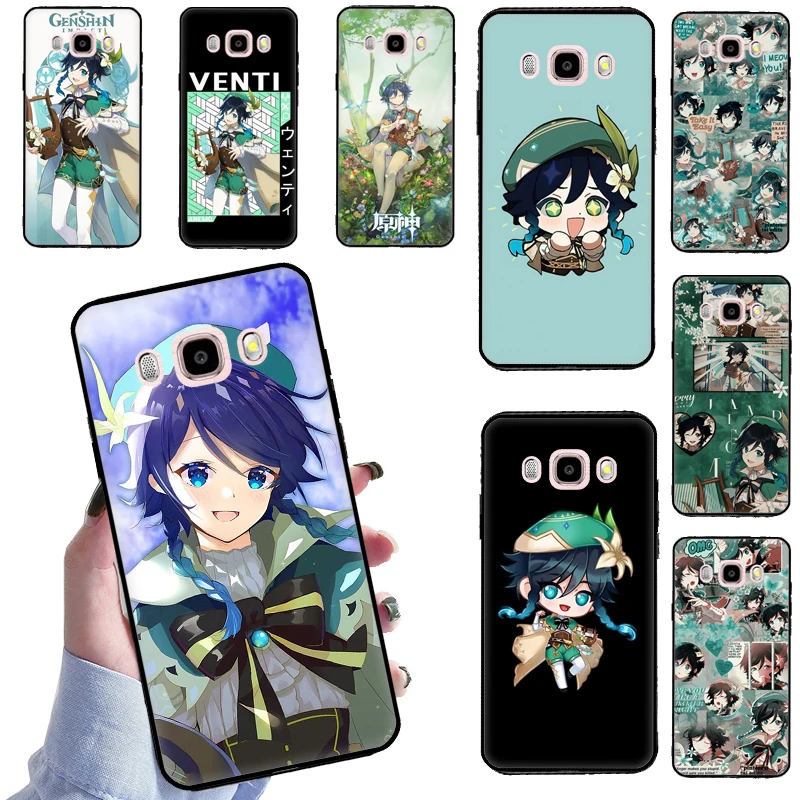 Game Genshin Impact Venti Cute Case For Samsung Galaxy J4 J6 Plus J3 J5 J7 2016 A3 A5 2017 A9 J8 A6 A8 Plus 2018 Cover