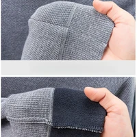Pull Faux deux couches pour hommes, col à carreaux épais chaud, qualité médaille d'or, chemise pull à col épais 4