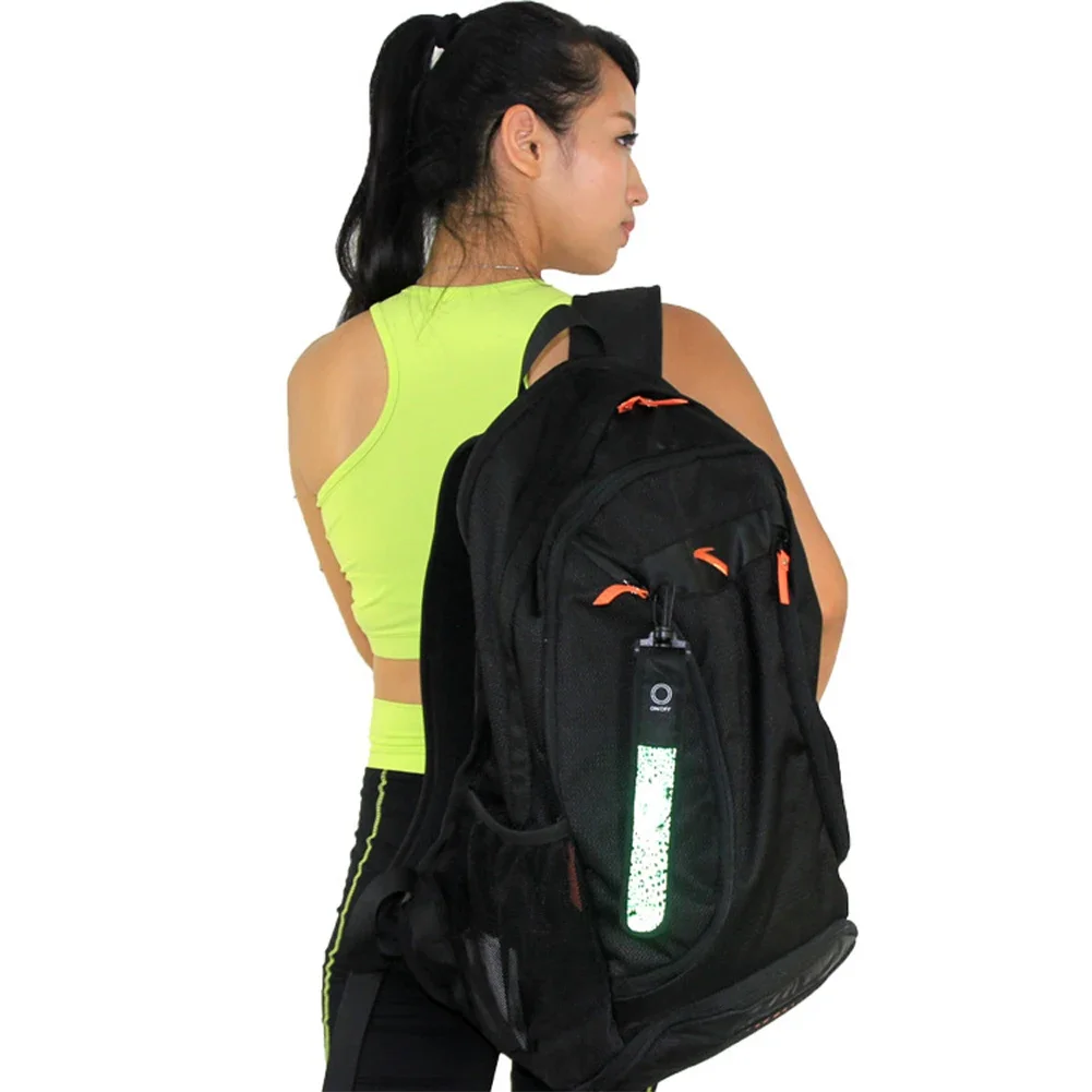 Backpack Reflective Strip Cycling Hiking Bag LED Reflector Light Reflect Bag Night Safety Walking Running Safety Pendant