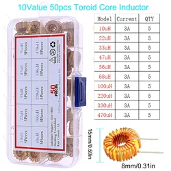 Comprehensive Inductor Assortment Kit - Diverse Range from 2.2uH to 100mH (5026x50pcs)
