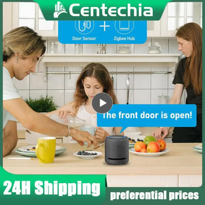 

Интеллектуальный контактный датчик, гладкая и надежная бесшовная интеграция с Hubitat, совместимая с домашними ассистентами, Современная