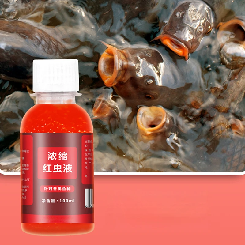 100ml Fish Bait Additive Concentrated Red Worm Liquid High Concentration  Fishbait Attractant Tackle Food For Trout Cod Carp Bass - Fishing Lures -  AliExpress