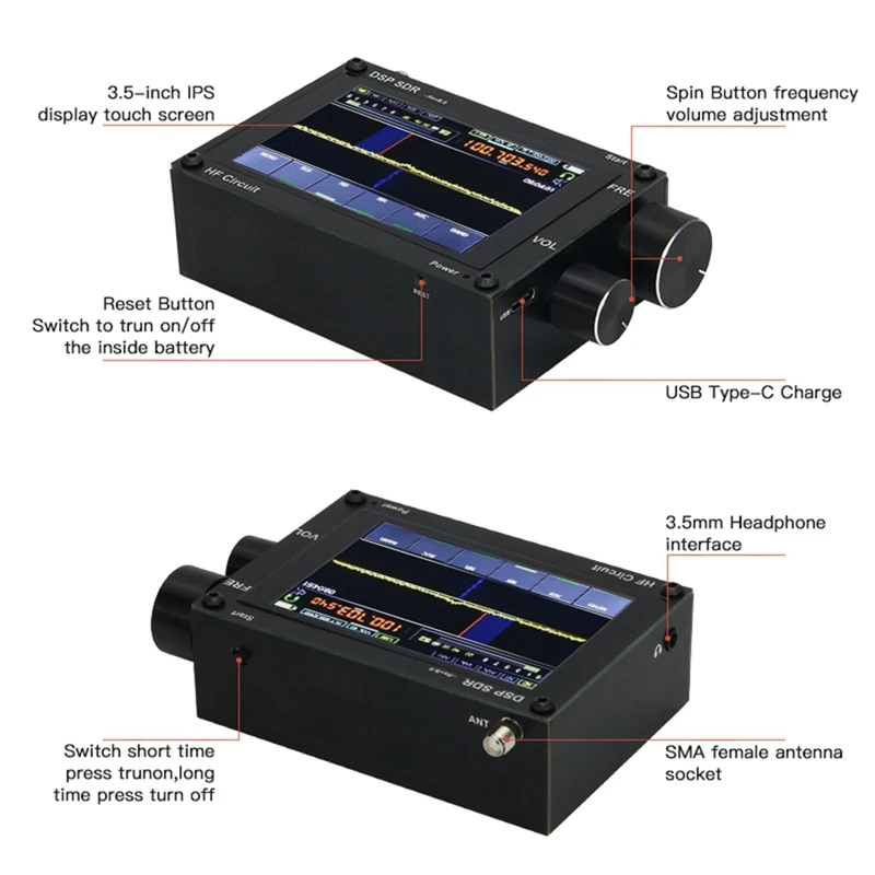 β 3.5 ġ īƮ DSP SDR ű, Malahit SDR   ű ߿, 1.10C  , 50Khz-2Ghz, ǰ