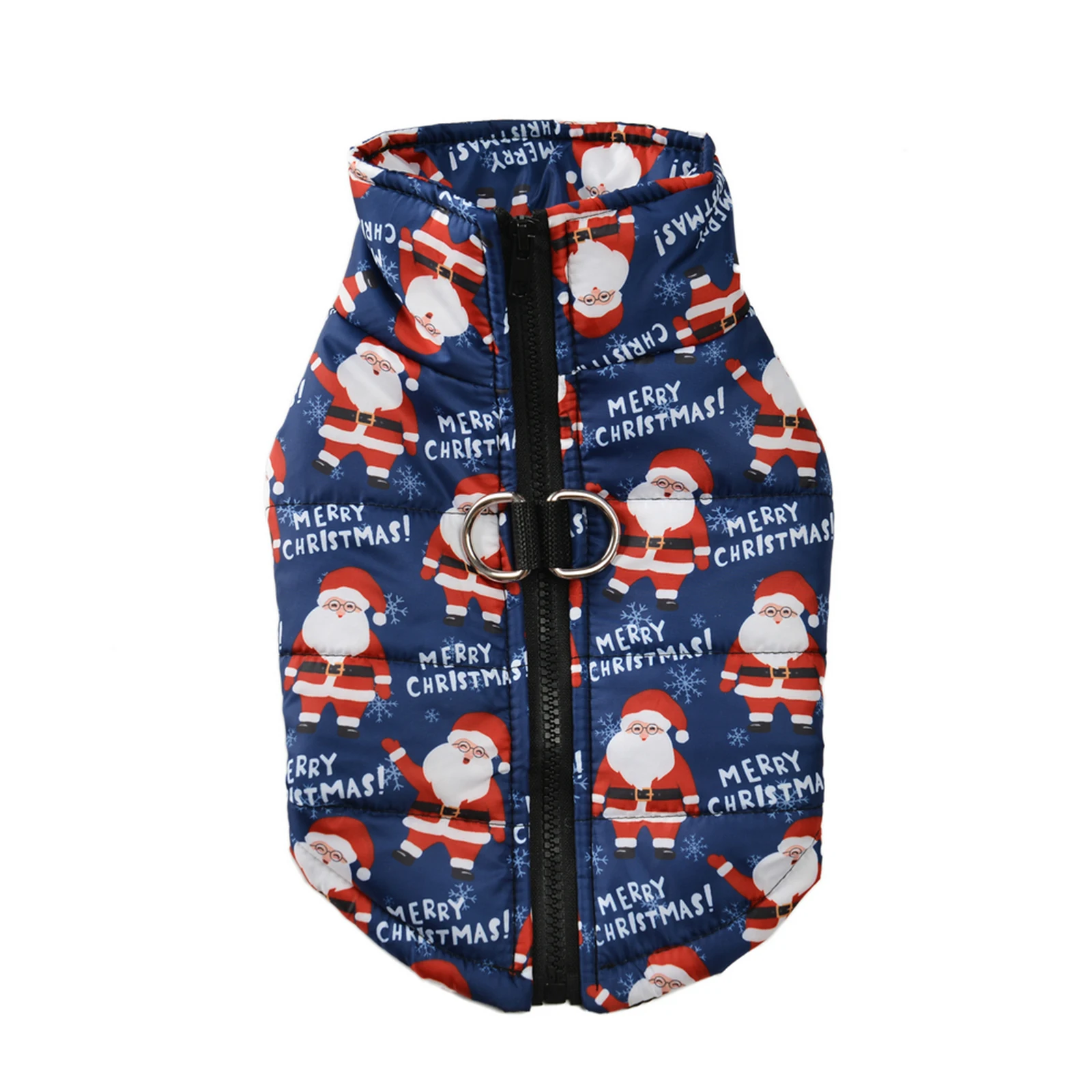 Dog Christmas Vest Coat for Small Medium Girl Boy Dogs Puppy Clothes Harness Waistcoat with D-Ring for Leash