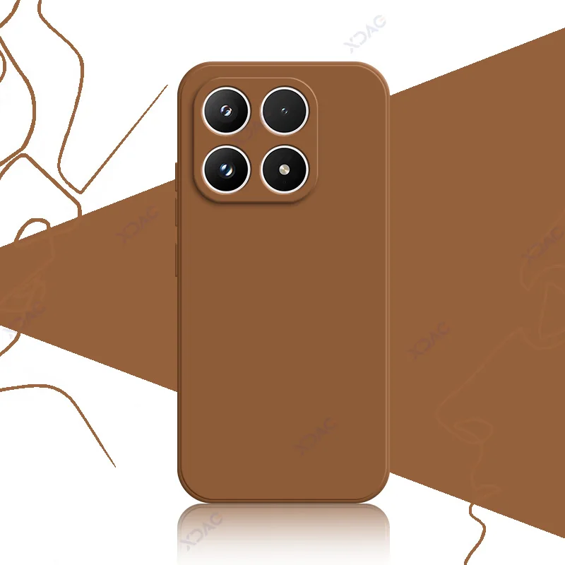 Luxury Liquid Silicone Waterproof Mobile Phone Case - 360° Protection, Soft Square Design