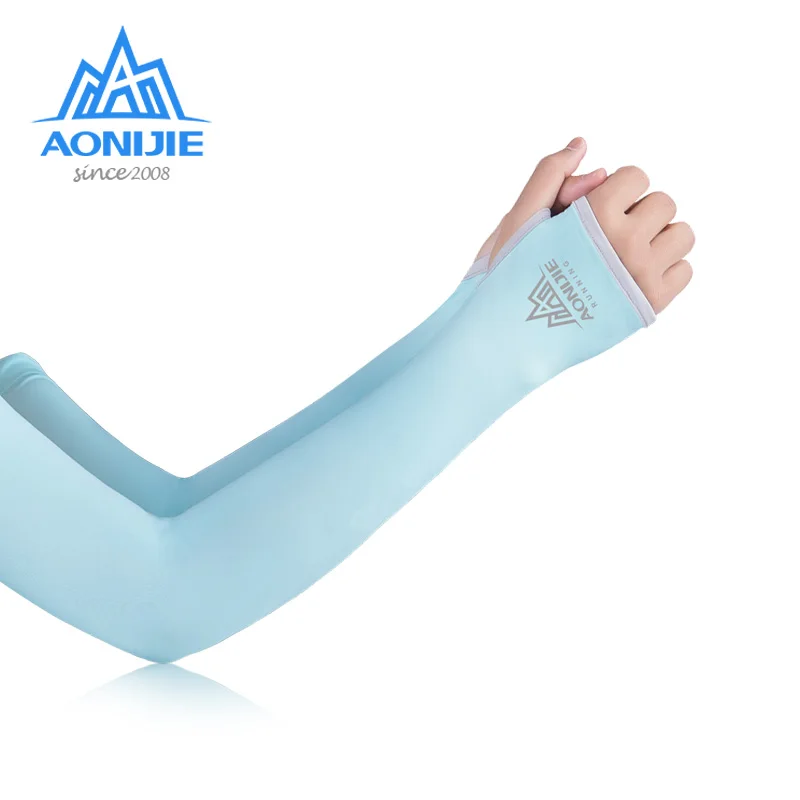 AONIJIE E4117 E4118 One Pair UV Sun Protection Cooling Arm Sleeve Cover Arm Cooler Warmer Trail Marathon Running Cycling Driving